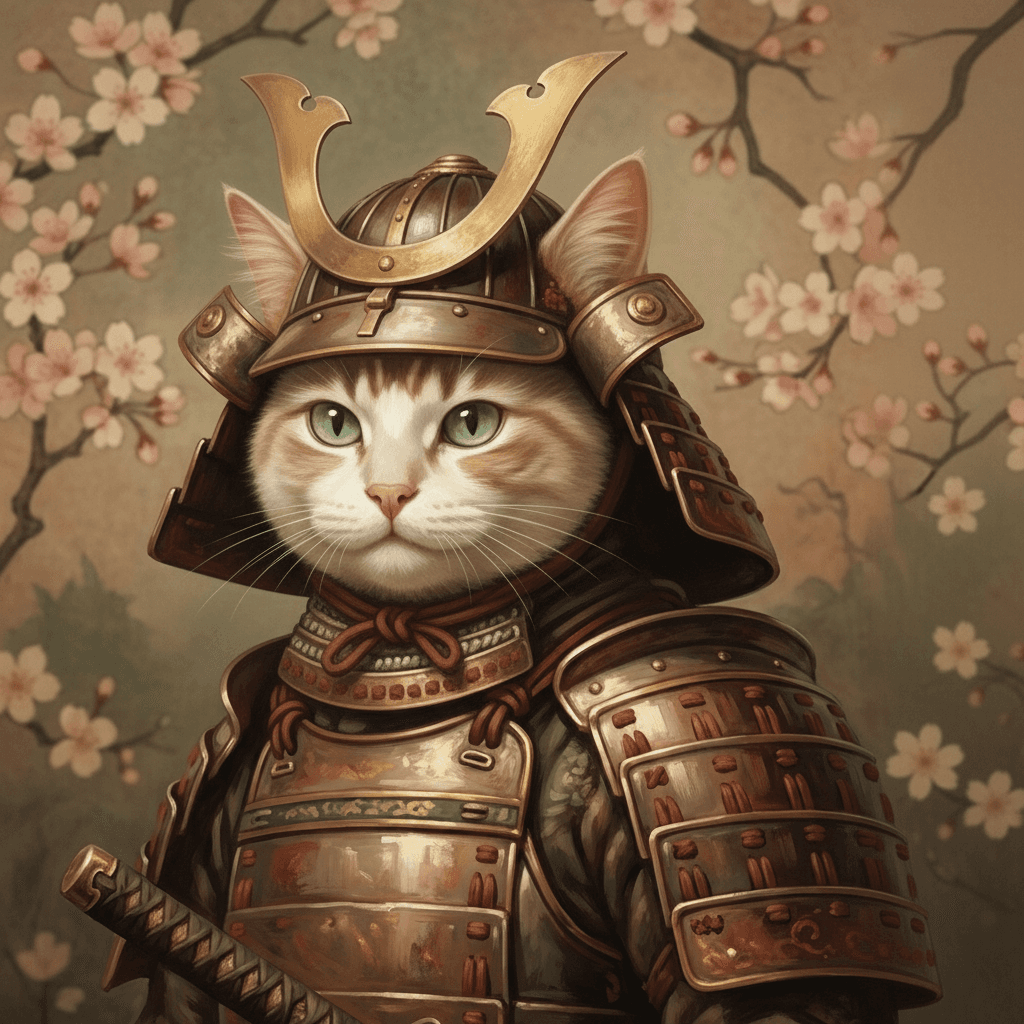 pisică Samurai