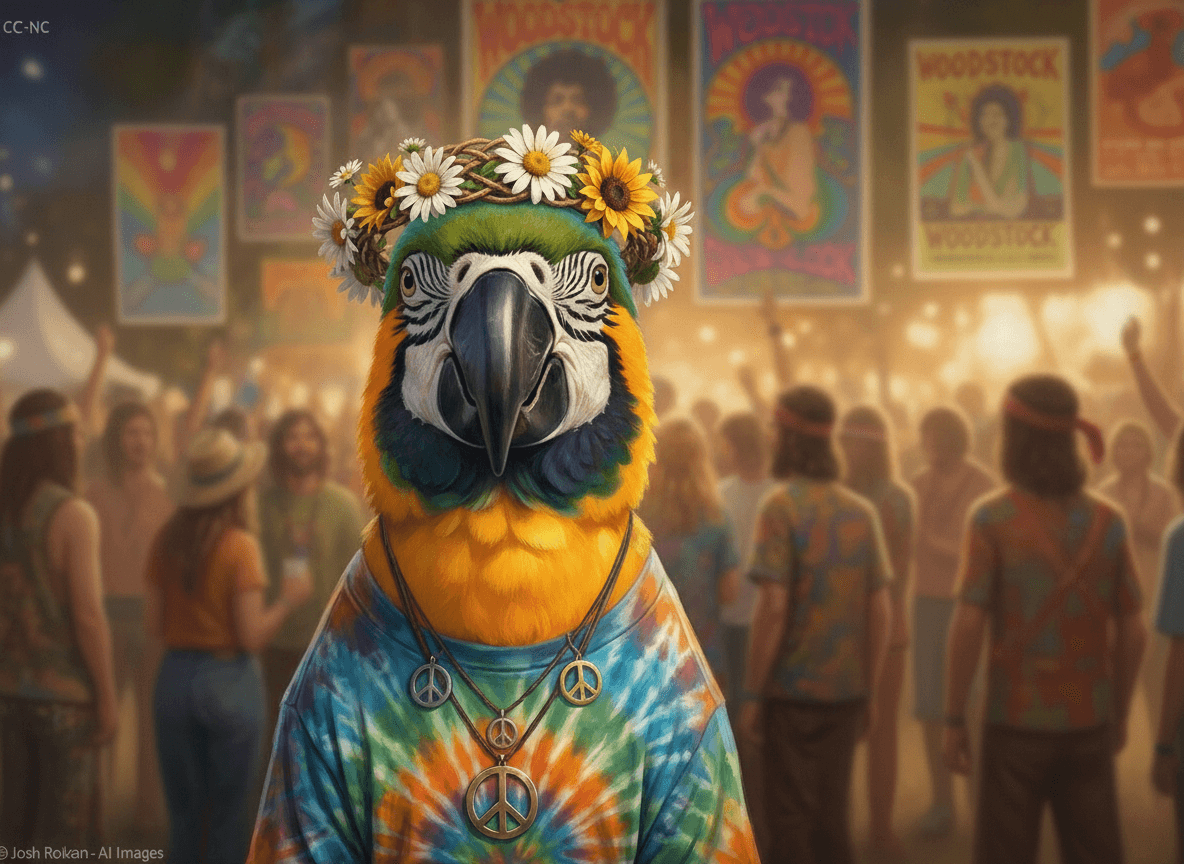 papagal Hippie