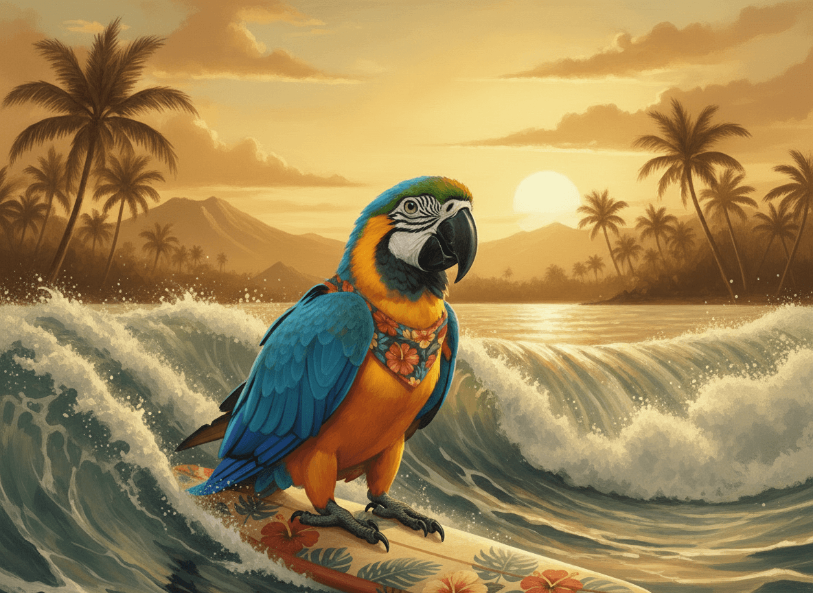 papagal Surfer